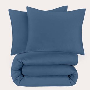 NOUS Living basis dekbedovertrek lits-jumeaux - blauw (240x220 cm)