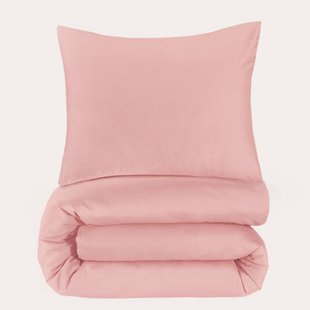 NOUS Living basis dekbedovertrek 1-persoons - lichtroze (140x200 cm)