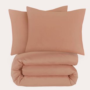 NOUS Living basis dekbedovertrek 2-persoons - mocha mousse (200x200 cm)