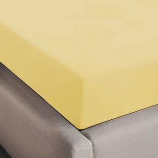 NOUS Living basis hoeslaken geel