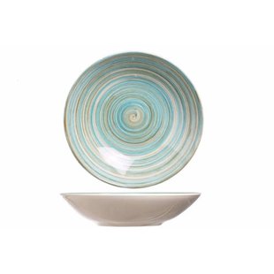Cosy & Trendy Diep Bord Turbolino Blauw ø 21 cm - 6 stuks