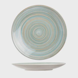 Cosy & Trendy Ontbijtbord Turbolino Blauw ø 22 cm - 6 stuks