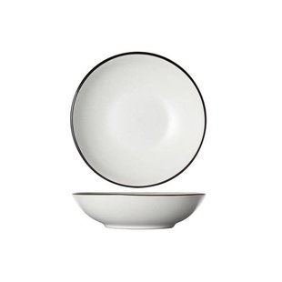 Cosy & Trendy Diep Bord Speckle Wit ø 20 cm - 6 stuks