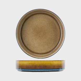 Cosy & Trendy Diep Bord Quintana Amber ø 20 cm - 4 Stuks