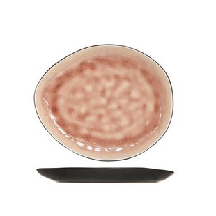 Cosy & Trendy Ontbijtbord Laguna Old Rose 20 x 16 cm - 4 Stuks