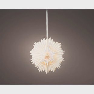 Lumineo LED ster papier - binnen - warm wit