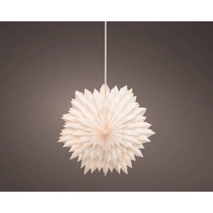 Lumineo LED ster papier - binnen - warm wit