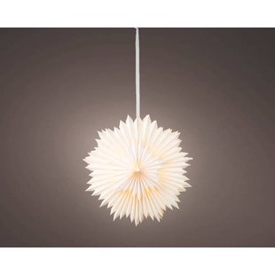 Lumineo LED ster papier - binnen - warm wit