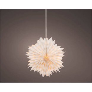 Lumineo LED ster papier - binnen - warm wit
