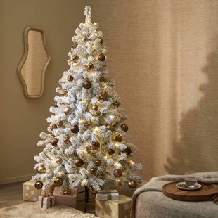 Nova Belle Verlichte besneeuwde kerstboom Nordic Pine (h230xd129 cm)
