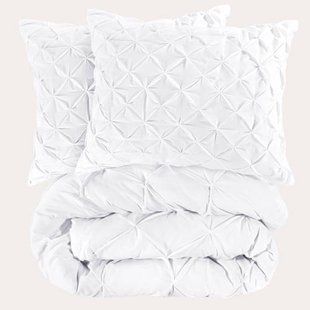 NOUS Living katoenen dekbedovertrek lits-jumeaux (240x220 cm) Pintuc