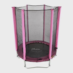 Plum trampoline Junior incl.veiligheidsnet roze 48x56 cm
