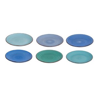 Cookinglife Ontbijtborden / Dessertborden Delice Blauw ø 19 cm - 6 stuks