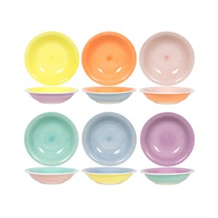 Cookinglife Diepe Borden Pastel Harmony ø 21 cm - 6 Stuks