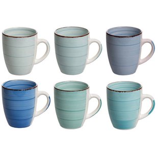 Cookinglife Mokken Delice Blauw 350 ml - 6 stuks