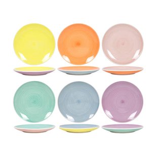 Cookinglife Ontbijtborden Pastel Harmony ø 19 cm - 6 Stuks