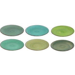 Cookinglife Dinerborden Delice Groen ø 26.5 cm - 6 stuks