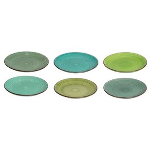 Cookinglife Ontbijtborden / Dessertborden Delice Groen ø 19 cm - 6 stuks