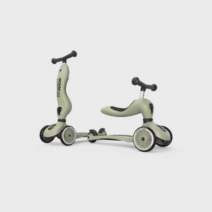 Scoot & Ride step Highwaykick 1 - Olijfgroen