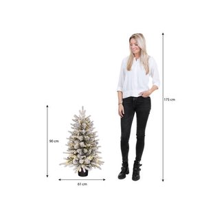 Black Box verlichte decoratieboom Grimshaw dual LED (h90xd61 cm)