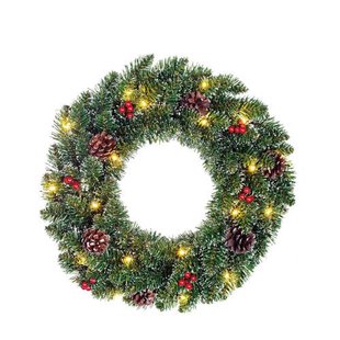 Black Box kerstkrans Creston met verlichting LED (ø45 cm)
