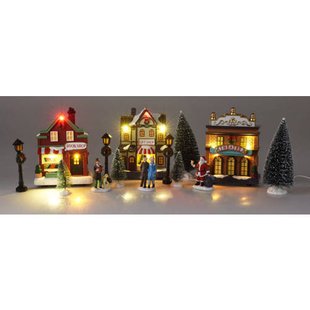 Home & Styling Collection Dorpstraat LED Huizen Set