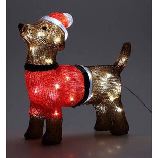 Home & Styling Collection Hond LED Acryl 38cm