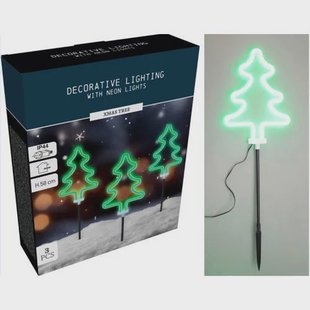 Nova Belle Tuinsteker Neon Set kerstboom