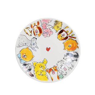 Blond Amsterdam bord hond (Ø22 cm)