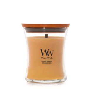 WoodWick geurkaars Golden Bourbon Medium