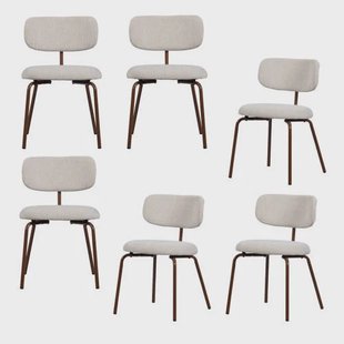 WOOOD eetkamerstoel (set van 6) Travis