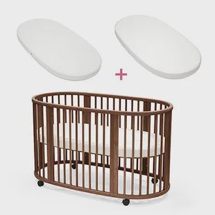 Stokke Sleepi Bed bundel warm bruin met matras & hoeslaken