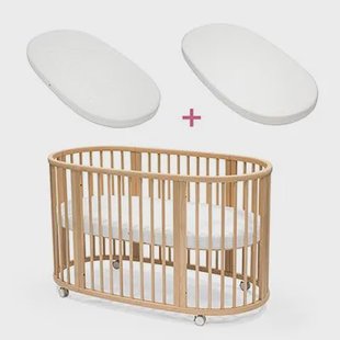 Stokke Sleepi Bed bundel naturel met matras & hoeslaken