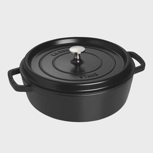 Staub - Lage Cocotte 26 cm Zwart