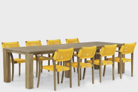 Lifestyle Dallas/Brighton 300 cm dining tuinset 9-delig