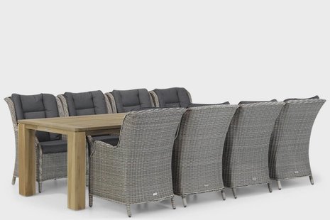 Garden Collections Aberdeen/Brighton 300 cm dining tuinset 9-delig
