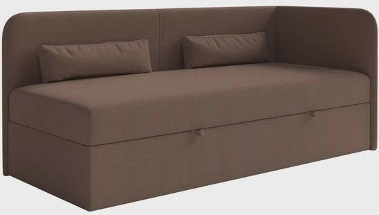 Jeugdbed Cambrils chenille rechts 90 x 200 cm met opbergruimte | NADUVI Collection