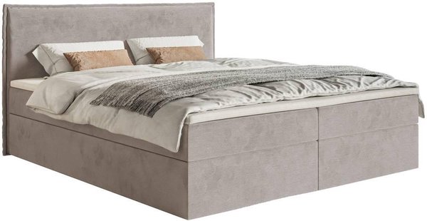 Boxspring Esmay velvet met opbergruimte en topper 180 x 200 cm | NADUVI Collection