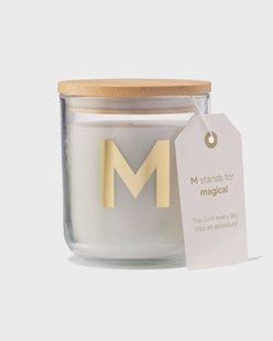 HEMA Kaars in glas Ø8x10cm letter M