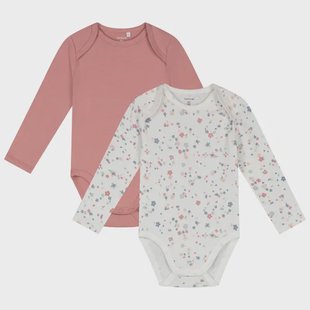 Prénatal romper flower 2 stuks