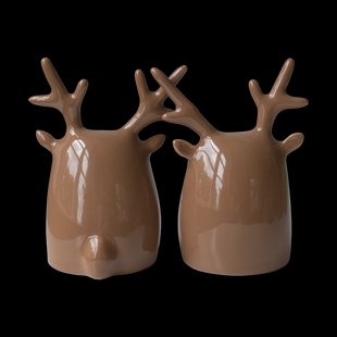 DBKD Herten tweeling 2-delig Glanzend nougat