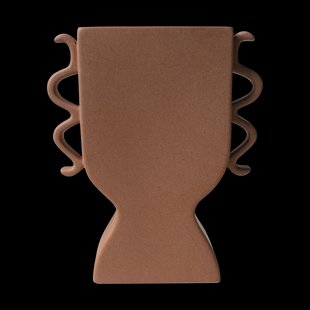 DBKD Platte vaas 25 cm Terracotta