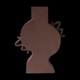 DBKD Platte vaas 33 cm Bruin