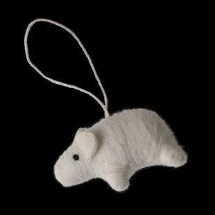 DBKD Hangend varken decoratiehanger Wit