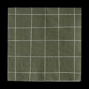 DBKD Square papieren servet 33x33 cm 20-pack Groen