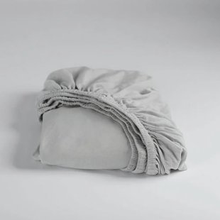 Cinderella jersey hoeslaken - lichtgrijs (25 cm hoog)