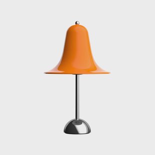 Pantop tafellamp Ø 23 cm oranje Verpan - Woonkamer - Designer - Metaal - Met lampenkap