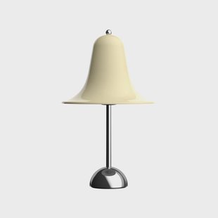 Pantop tafellamp Ø 23 cm crèmewit Verpan - Woonkamer - Designer - Metaal - Met lampenkap
