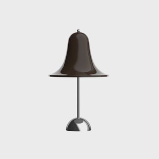 Pantop accu-tafellamp bruin Verpan - Woonkamer - Designer - Kunststof - Met lampenkap