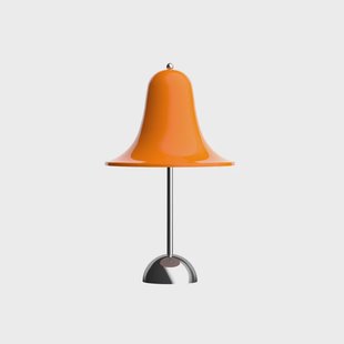 Pantop accu-tafellamp oranje Verpan - Woonkamer - Designer - Kunststof - Met lampenkap